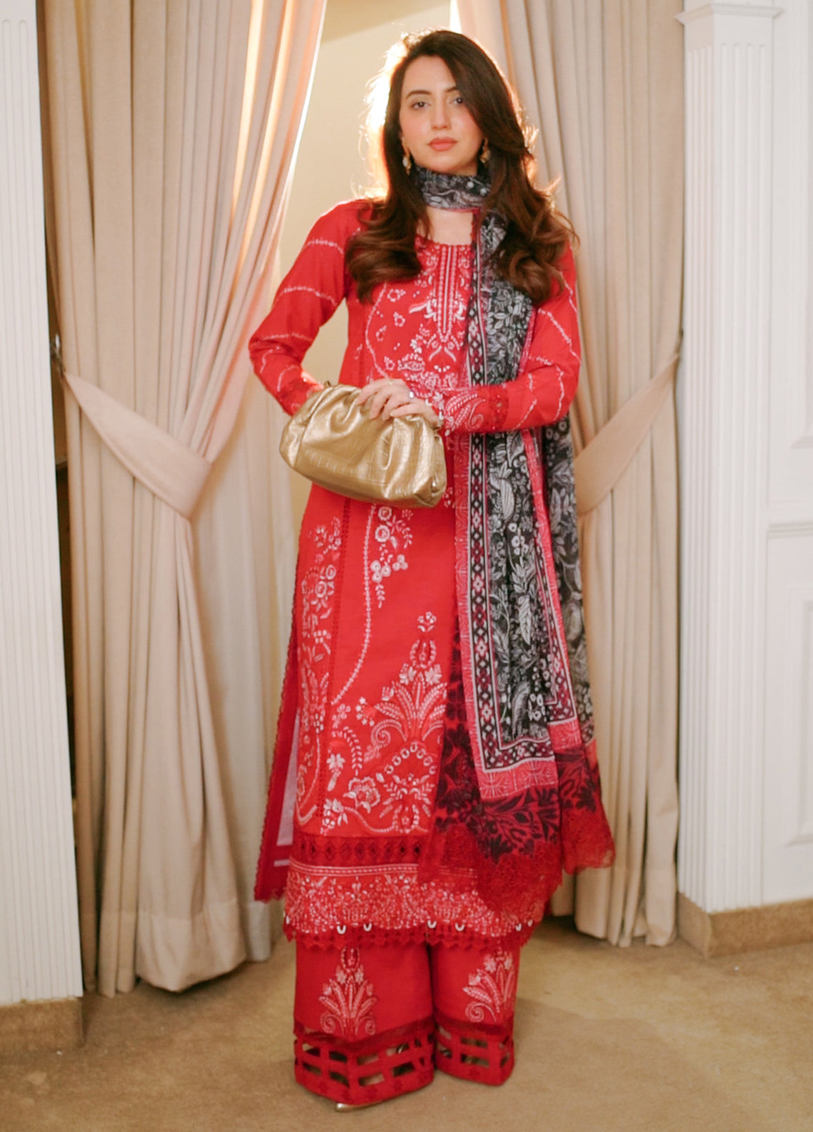 CT22003 Rosee - Roses De Feu | Unstitched Lawn | 3 Piece