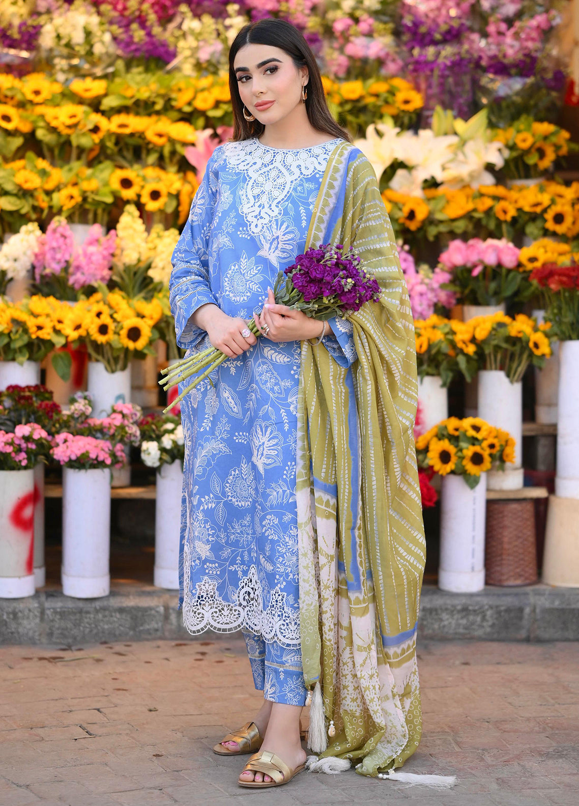 CT-9007 Azure Zest - Mehr | Unstitched | 3 Piece