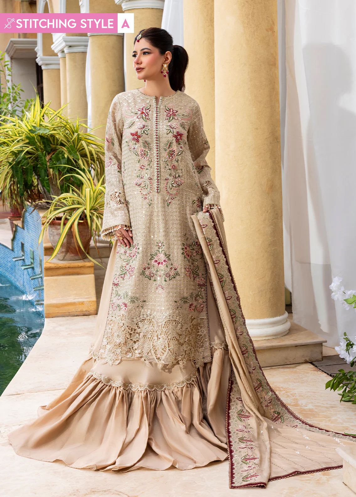 CT 29004 Veil of Romance - Haye Dil | Unstitched | 3 Piece