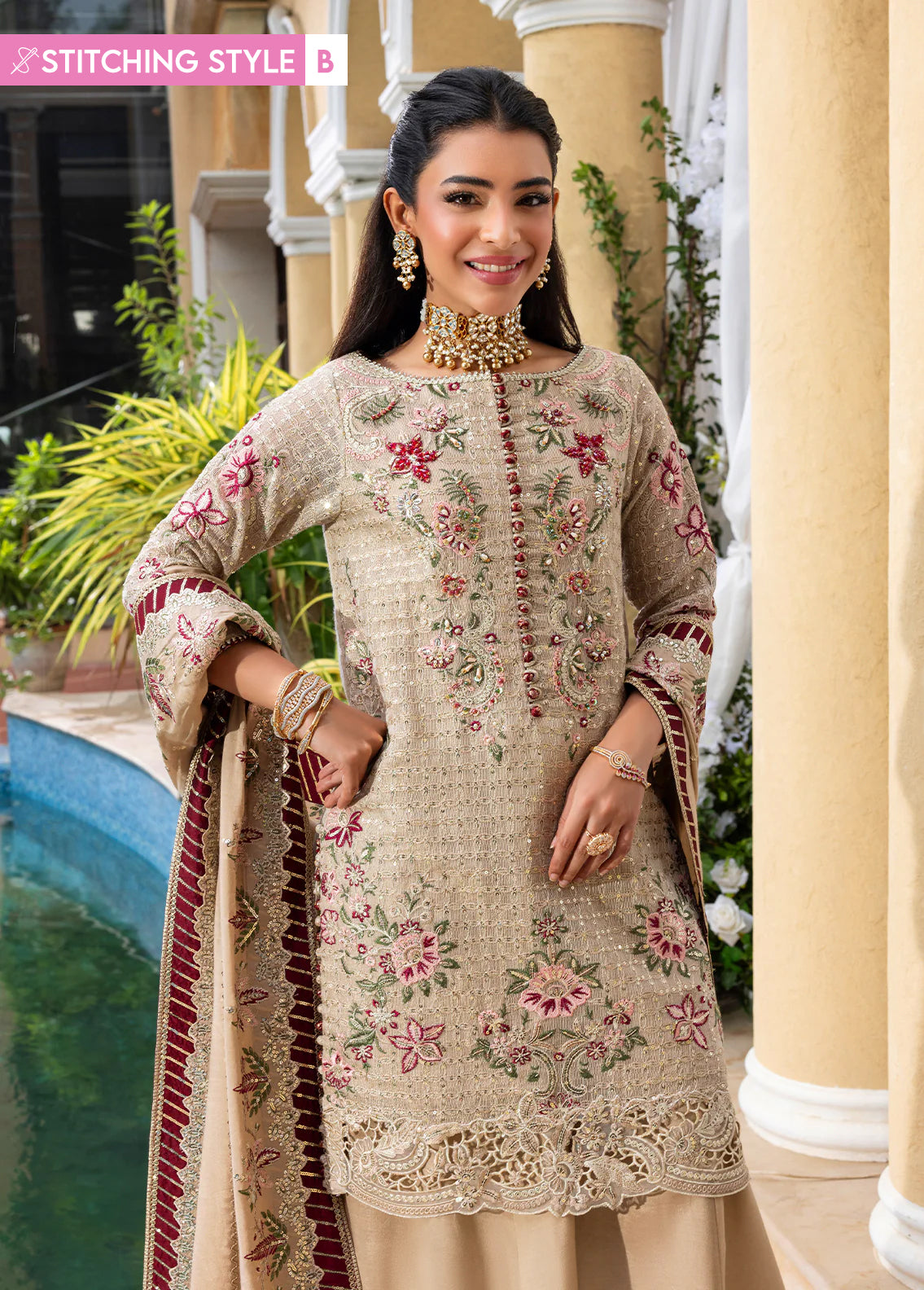 CT 29004 Veil of Romance - Haye Dil | Unstitched | 3 Piece