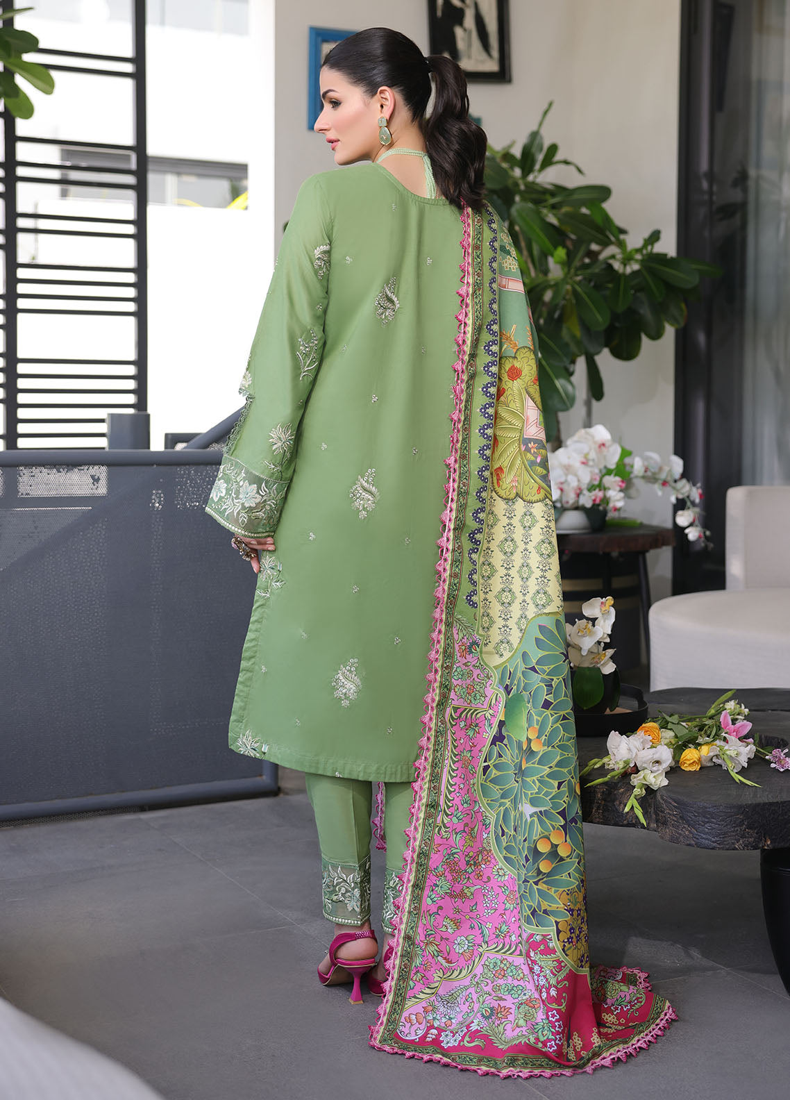 CT-11004 Sage - Sera | Unstitched | 3 Piece
