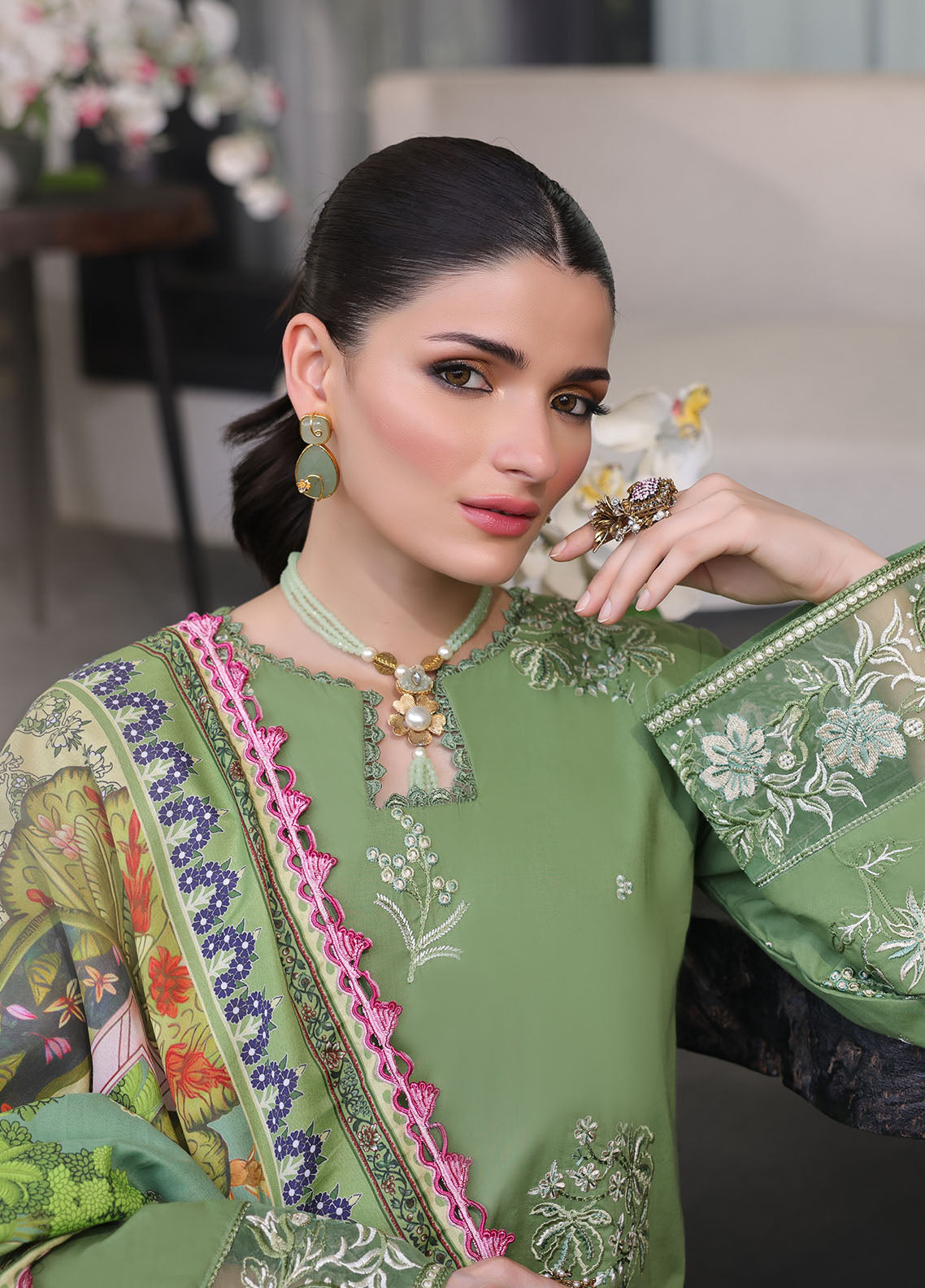 CT-11004 Sage - Sera | Unstitched | 3 Piece