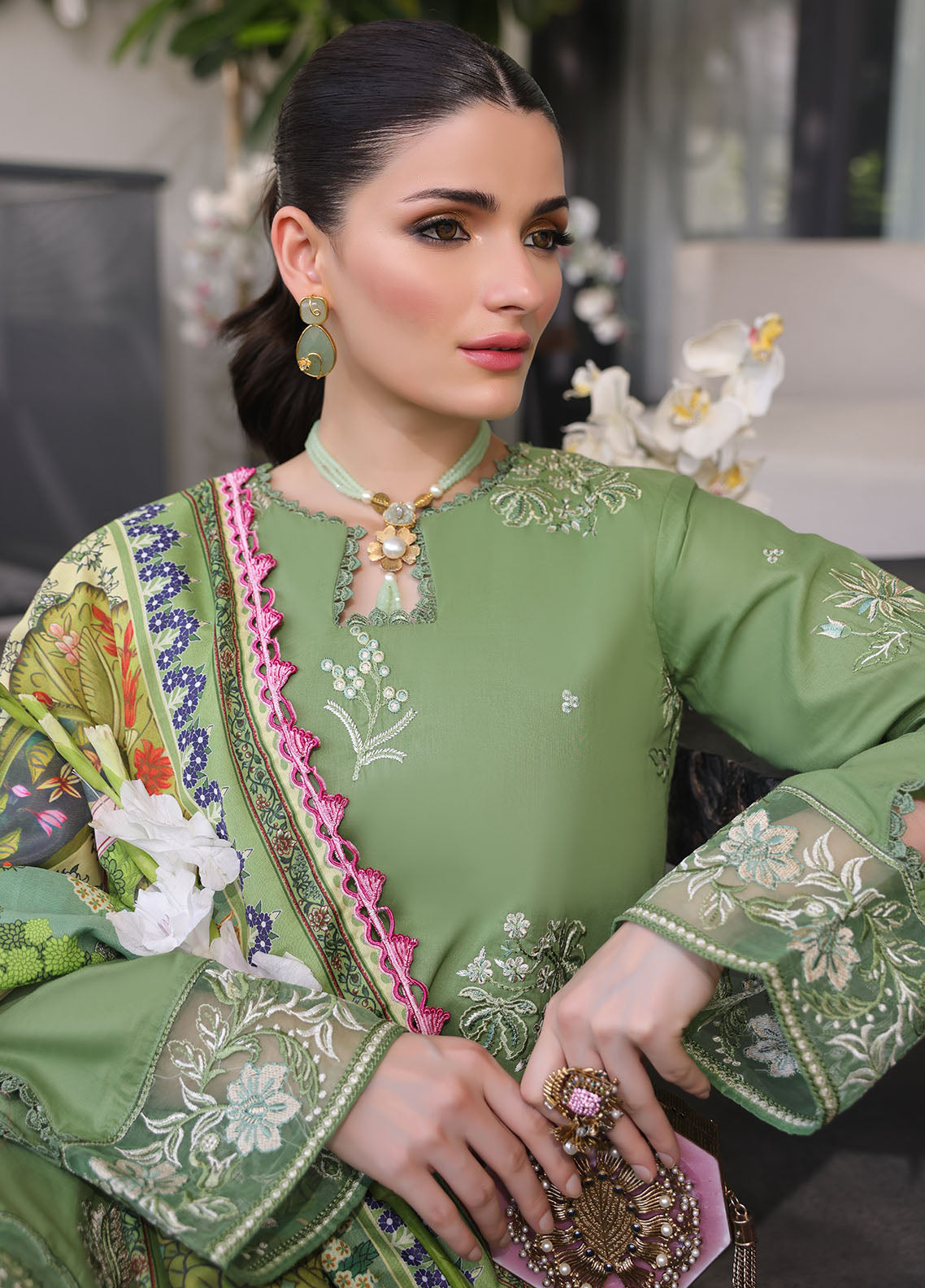 CT-11004 Sage - Sera | Unstitched | 3 Piece