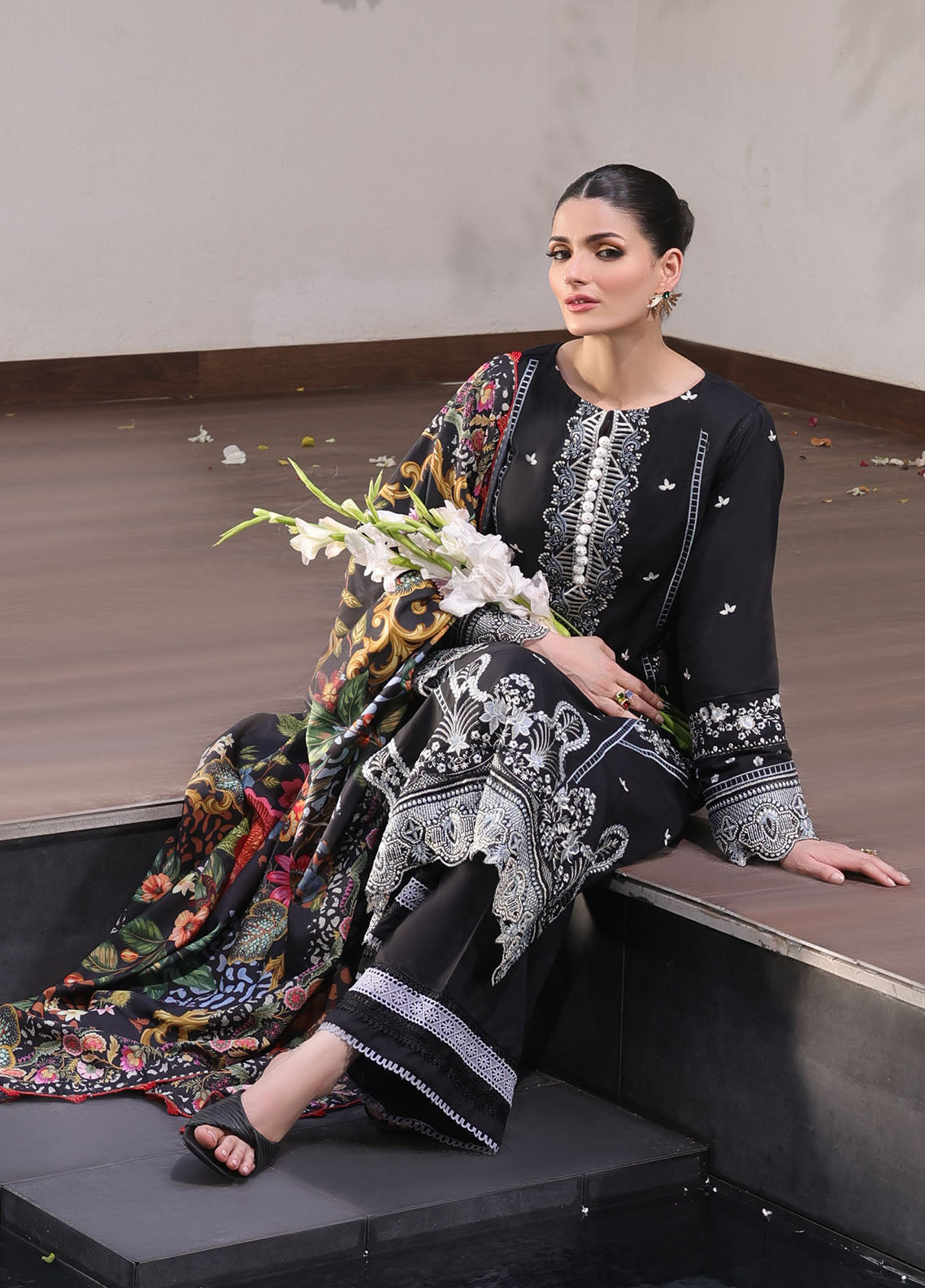 CT-11005 Dahlia - Sera | Unstitched | 3 Piece