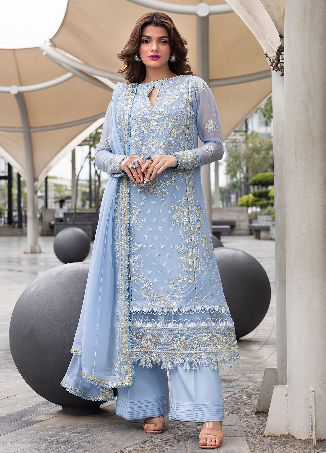 CT 25001 First Rain - At First Glance | Unstitched Chiffon | 3 Piece