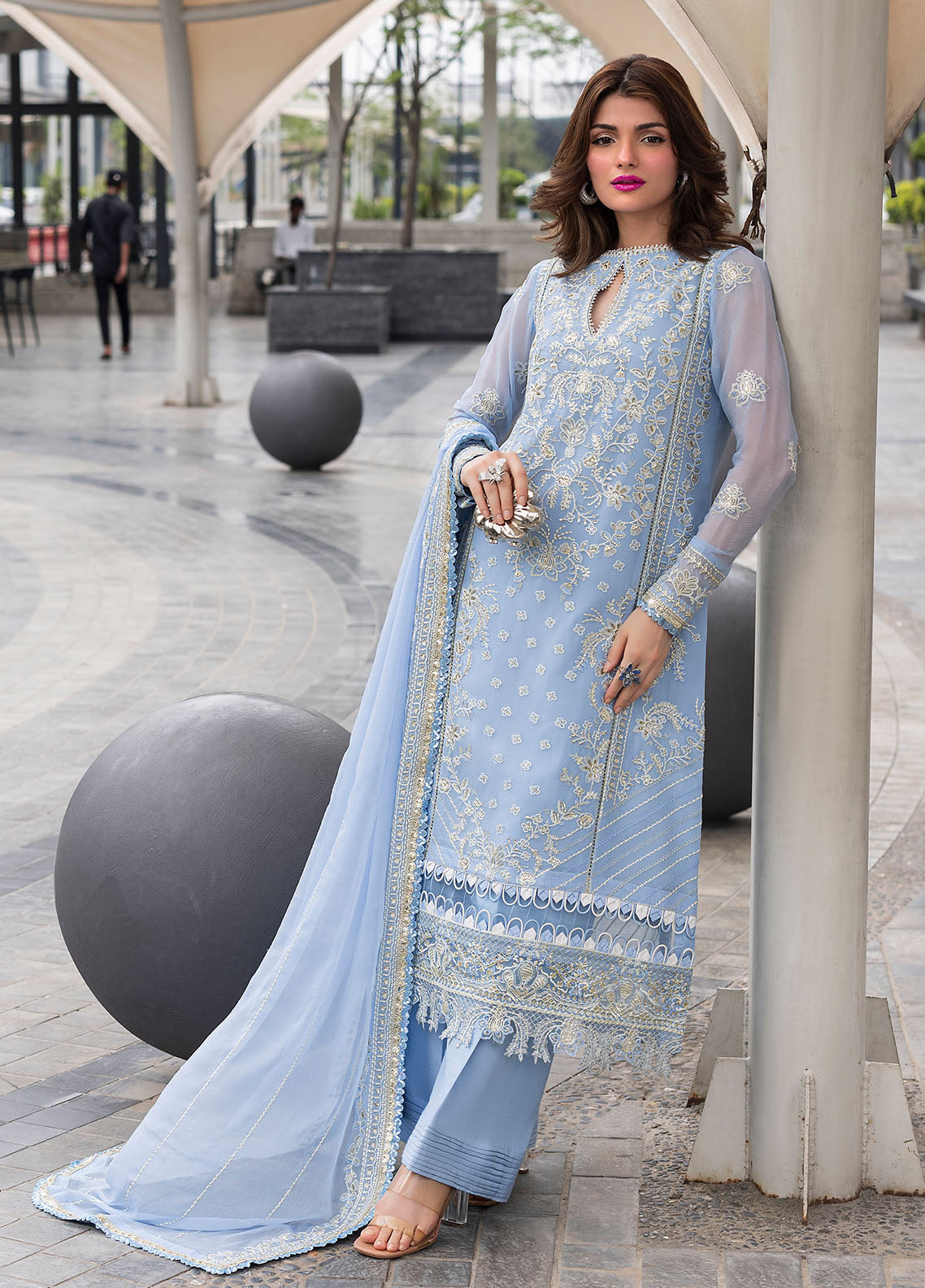 CT 25001 First Rain - At First Glance | Unstitched Chiffon | 3 Piece