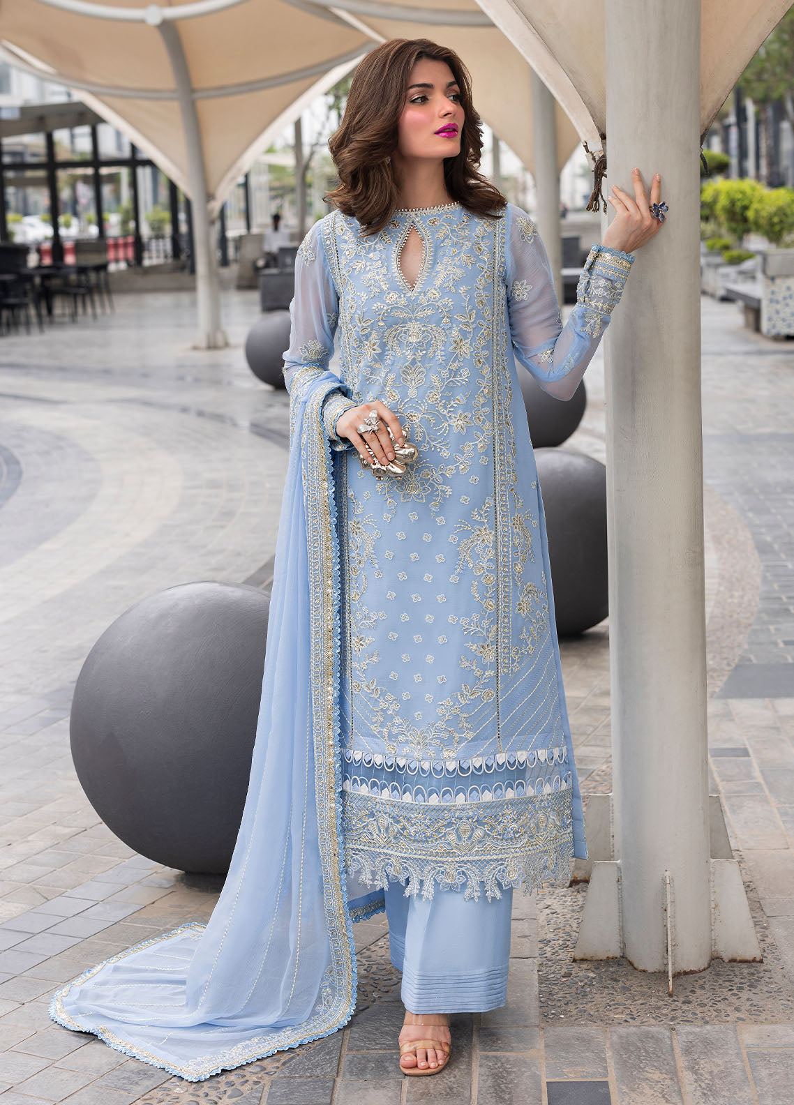 CT 25001 First Rain - At First Glance | Unstitched Chiffon | 3 Piece