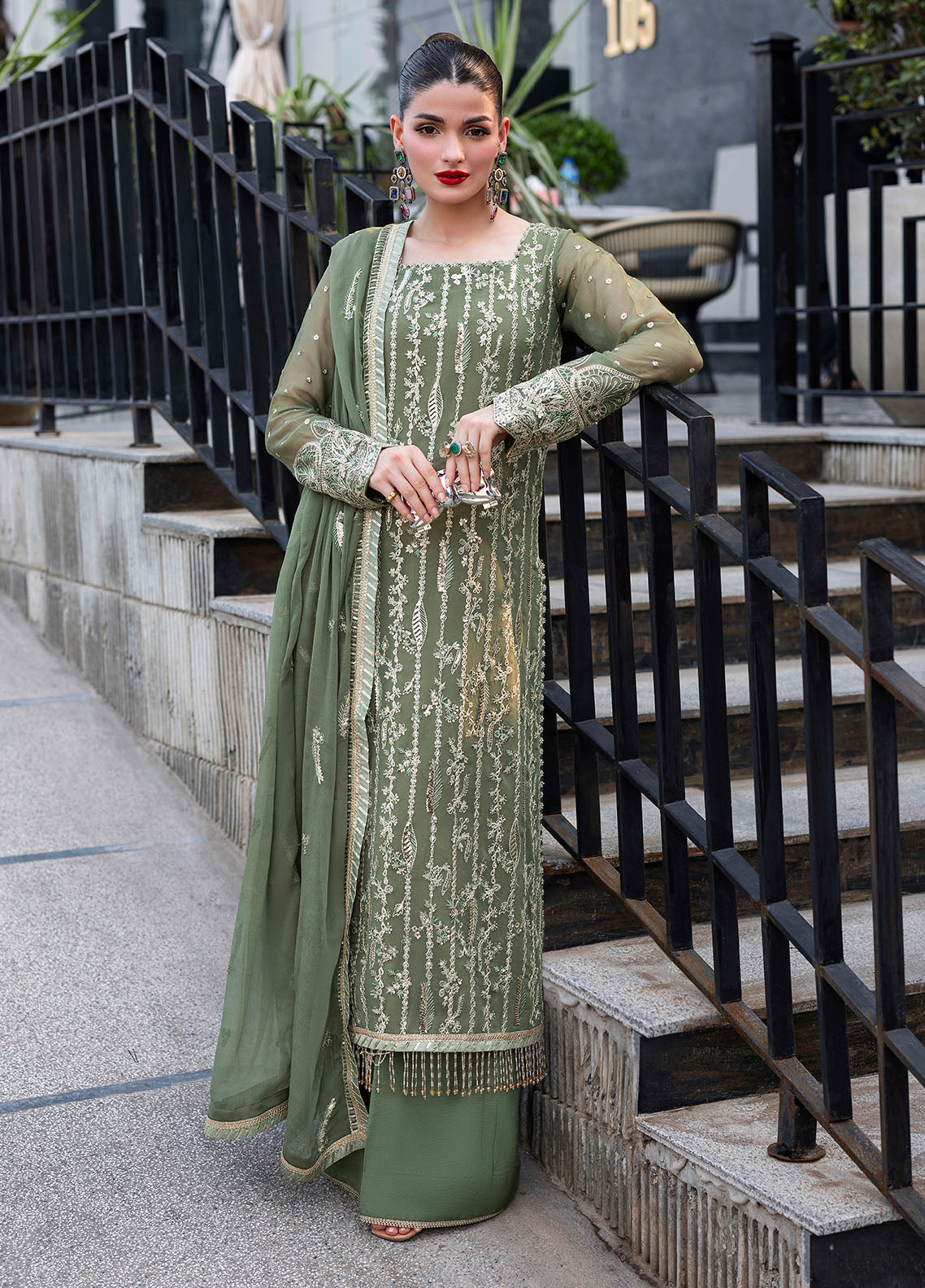 CT 25006 Mist - At First Glance | Unstitched Chiffon | 3 Piece