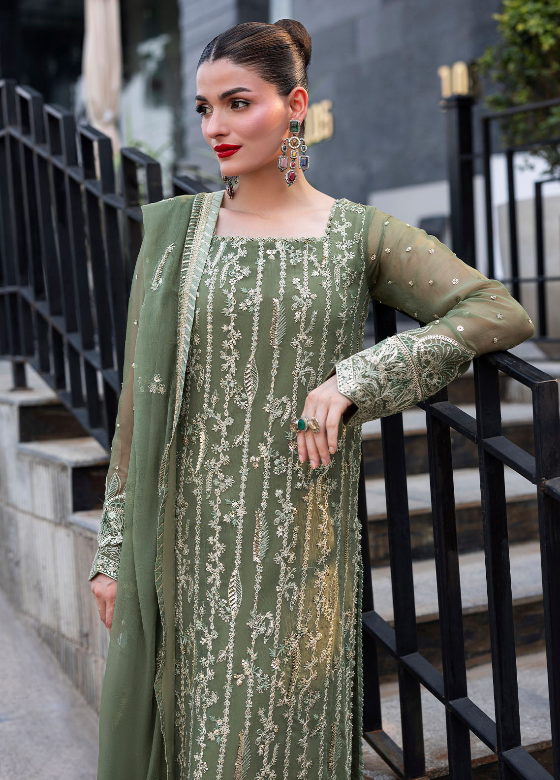 CT 25006 Mist - At First Glance | Unstitched Chiffon | 3 Piece