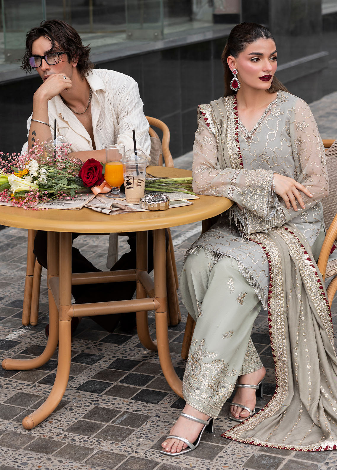 CT 25007 Dew - At First Glance | Unstitched Chiffon | 3 Piece
