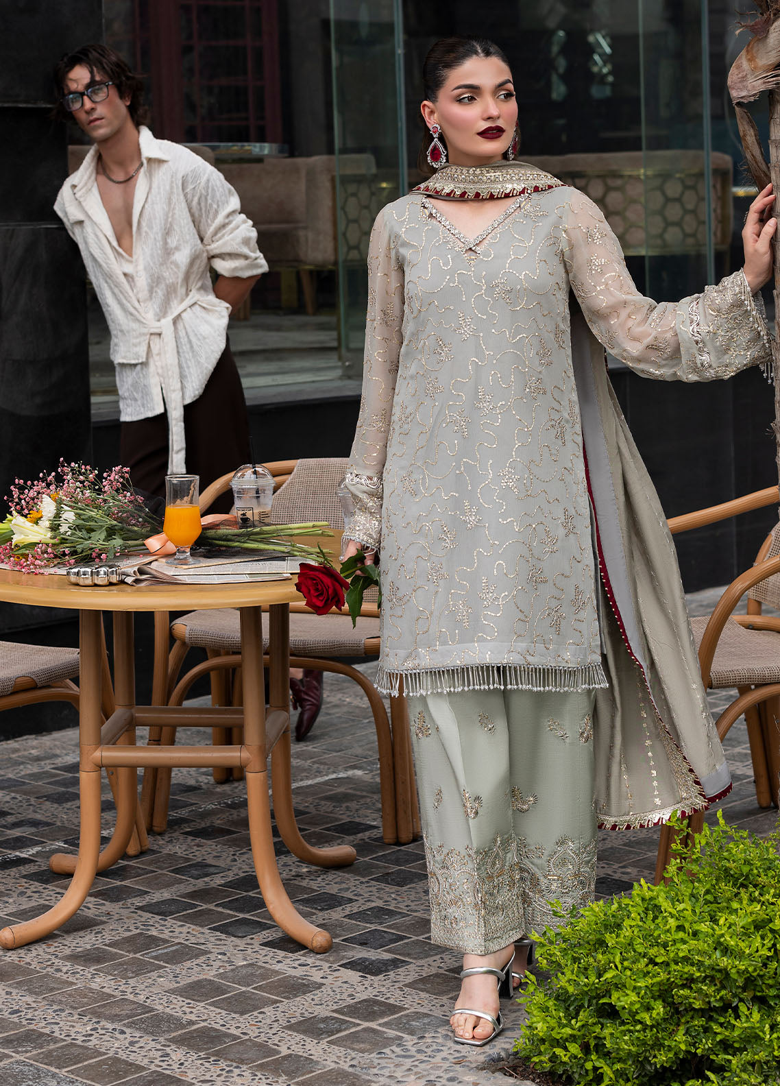 CT 25007 Dew - At First Glance | Unstitched Chiffon | 3 Piece