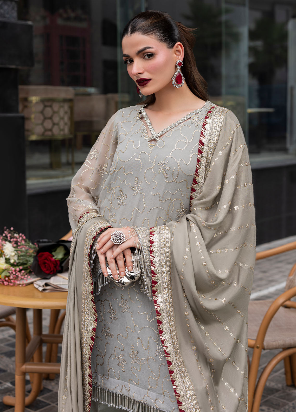 CT 25007 Dew - At First Glance | Unstitched Chiffon | 3 Piece