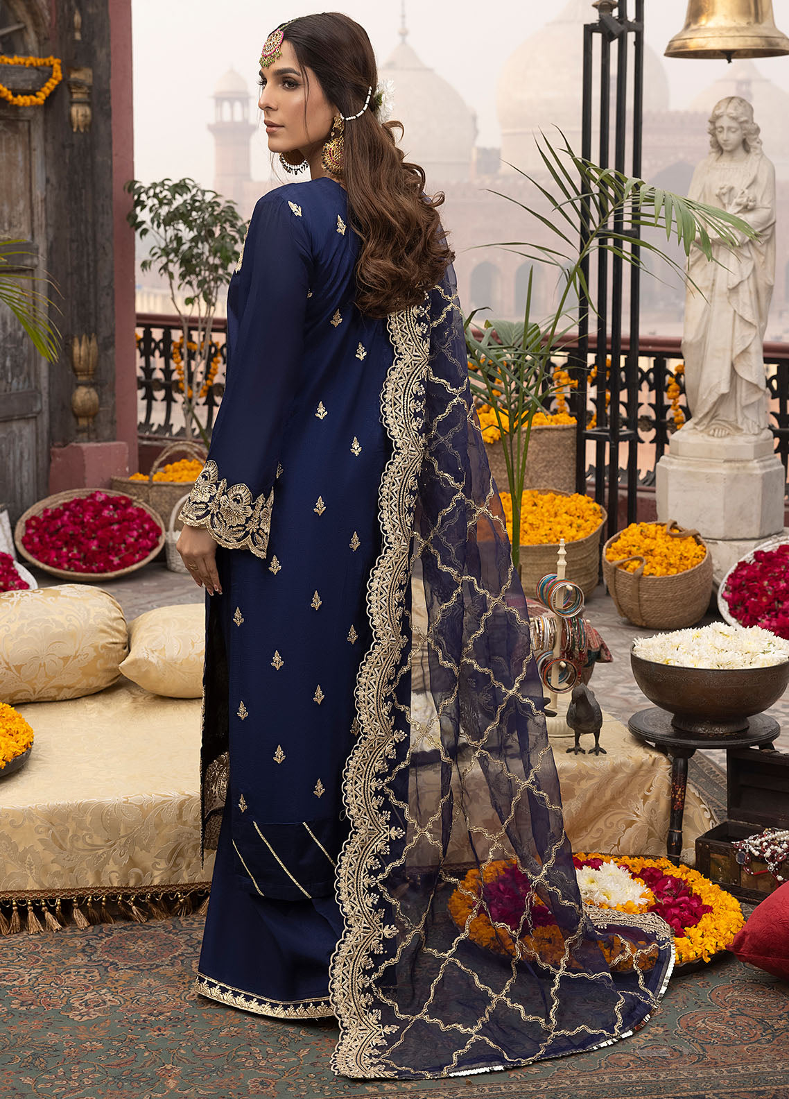 BR-1201 Afrozeh - Durnaz | Unstitched | 3 Piece
