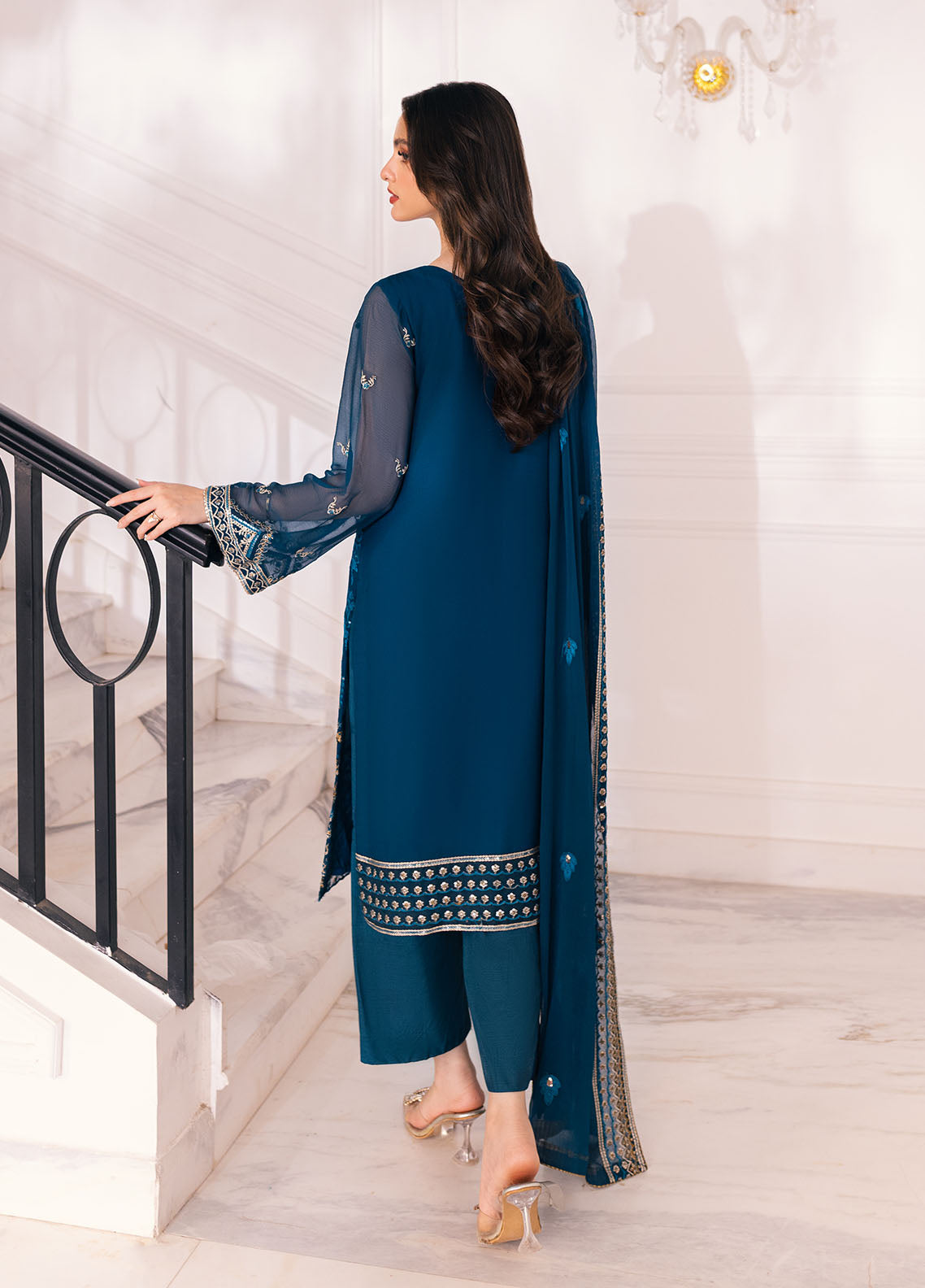 SAH-1003 Genevieve - Ella Formals | Unstitched | 3 Piece