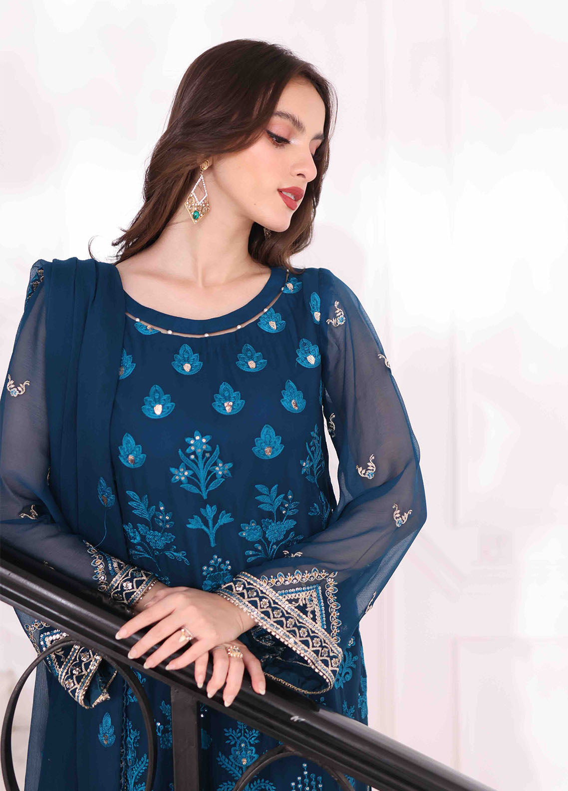 SAH-1003 Genevieve - Ella Formals | Unstitched | 3 Piece
