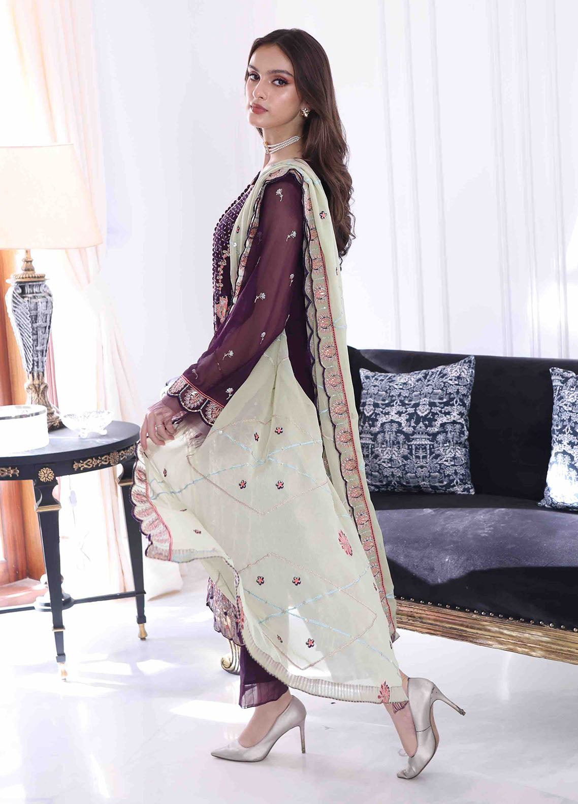 SAH-1004 Drizella - Ella Formals | Unstitched | 3 Piece