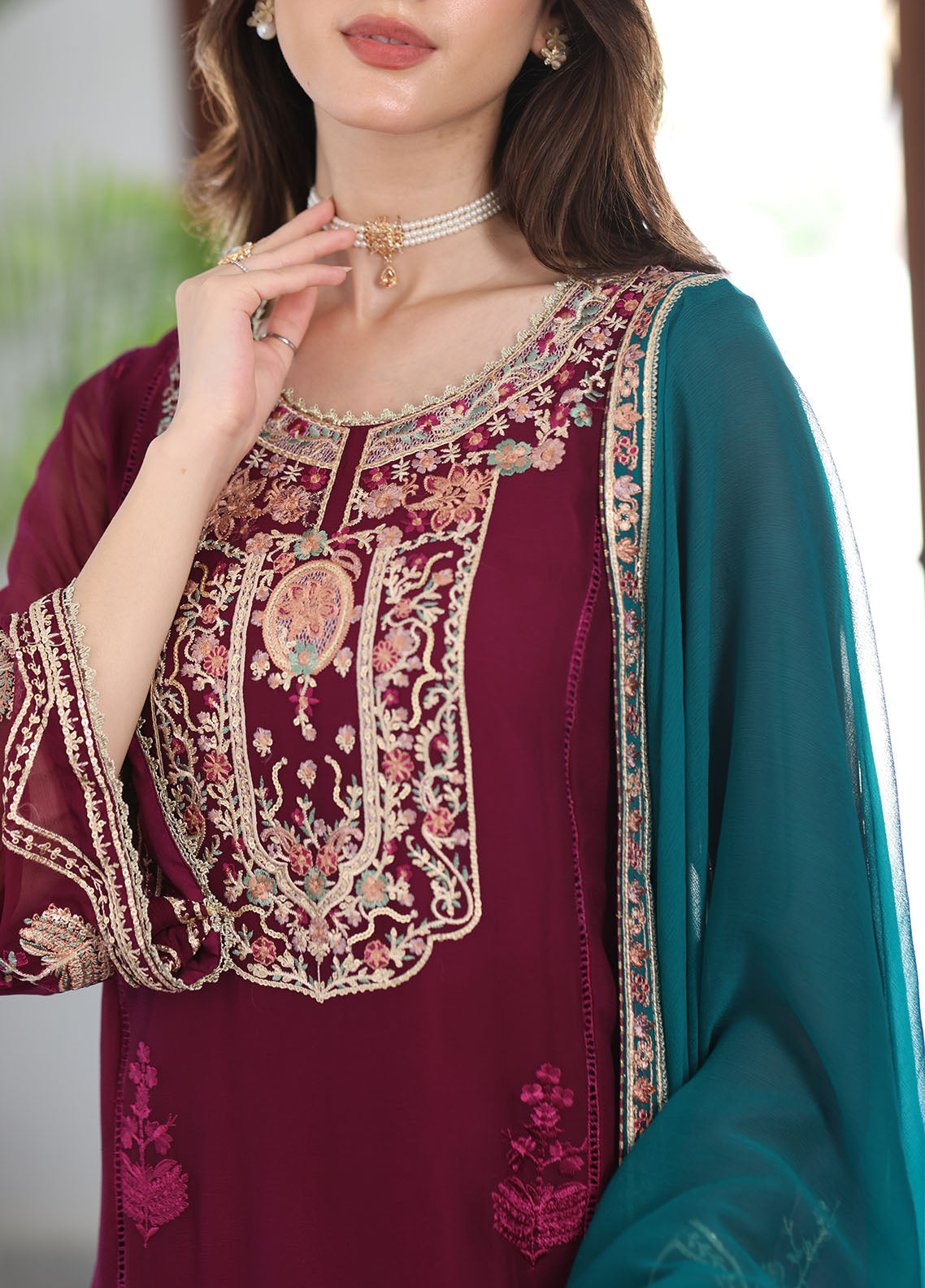 SAH-1005 Anastasia - Ella Formals | Unstitched | 3 Piece