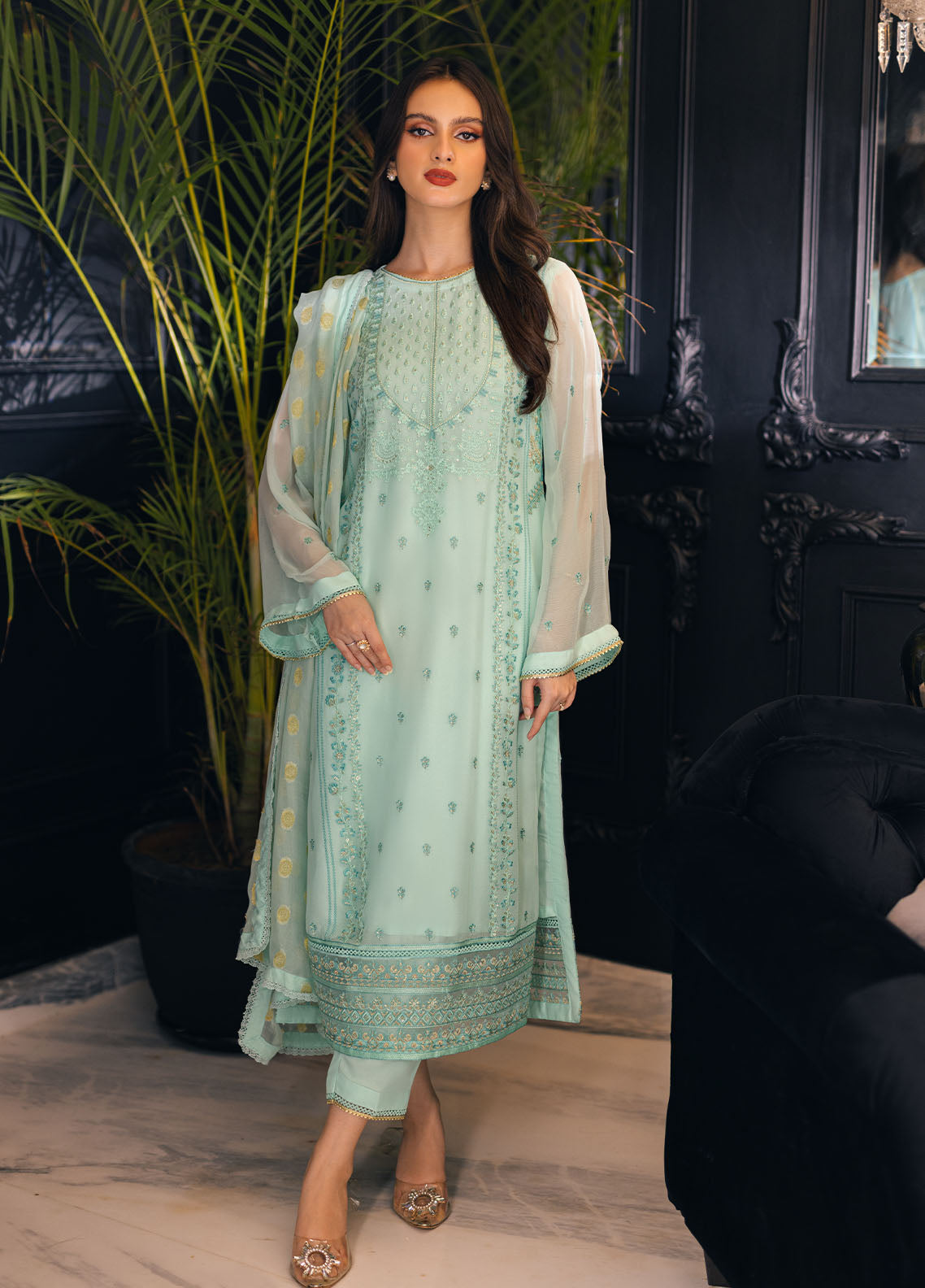 SAH-1006 Elenor - Ella Formals | Unstitched | Kurti