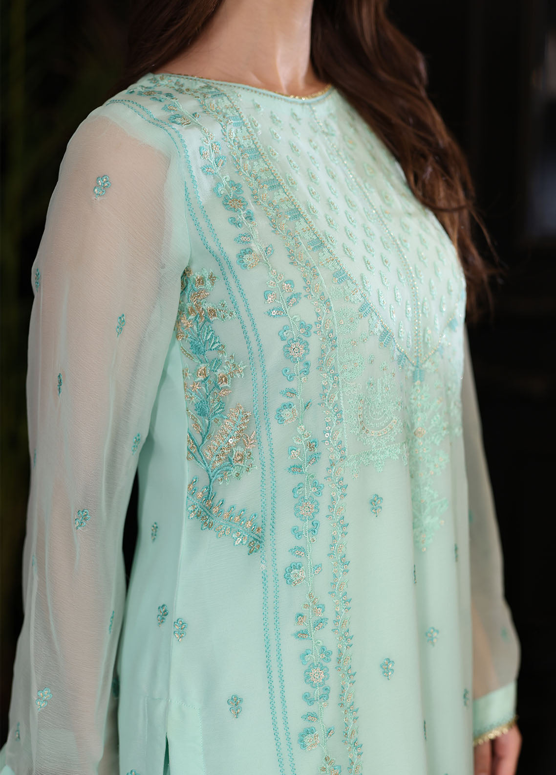 SAH-1006 Elenor - Ella Formals | Unstitched | Kurti