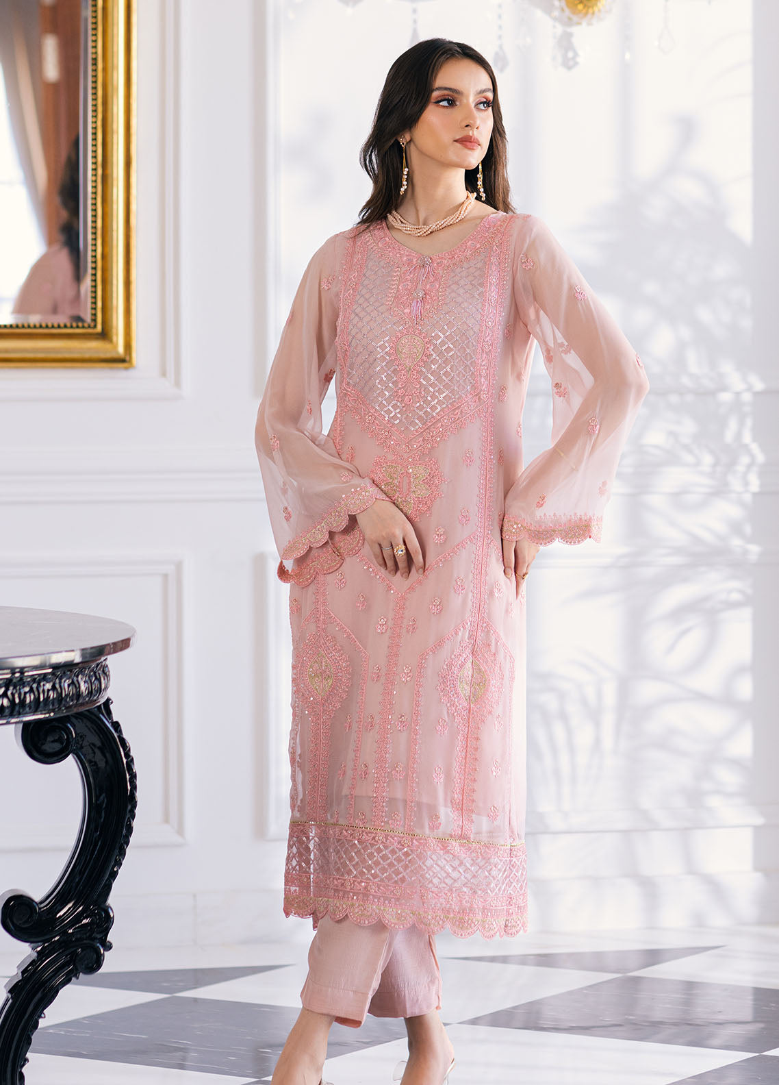 SAH-1007 Isabella - Ella Formals | Unstitched | Kurti