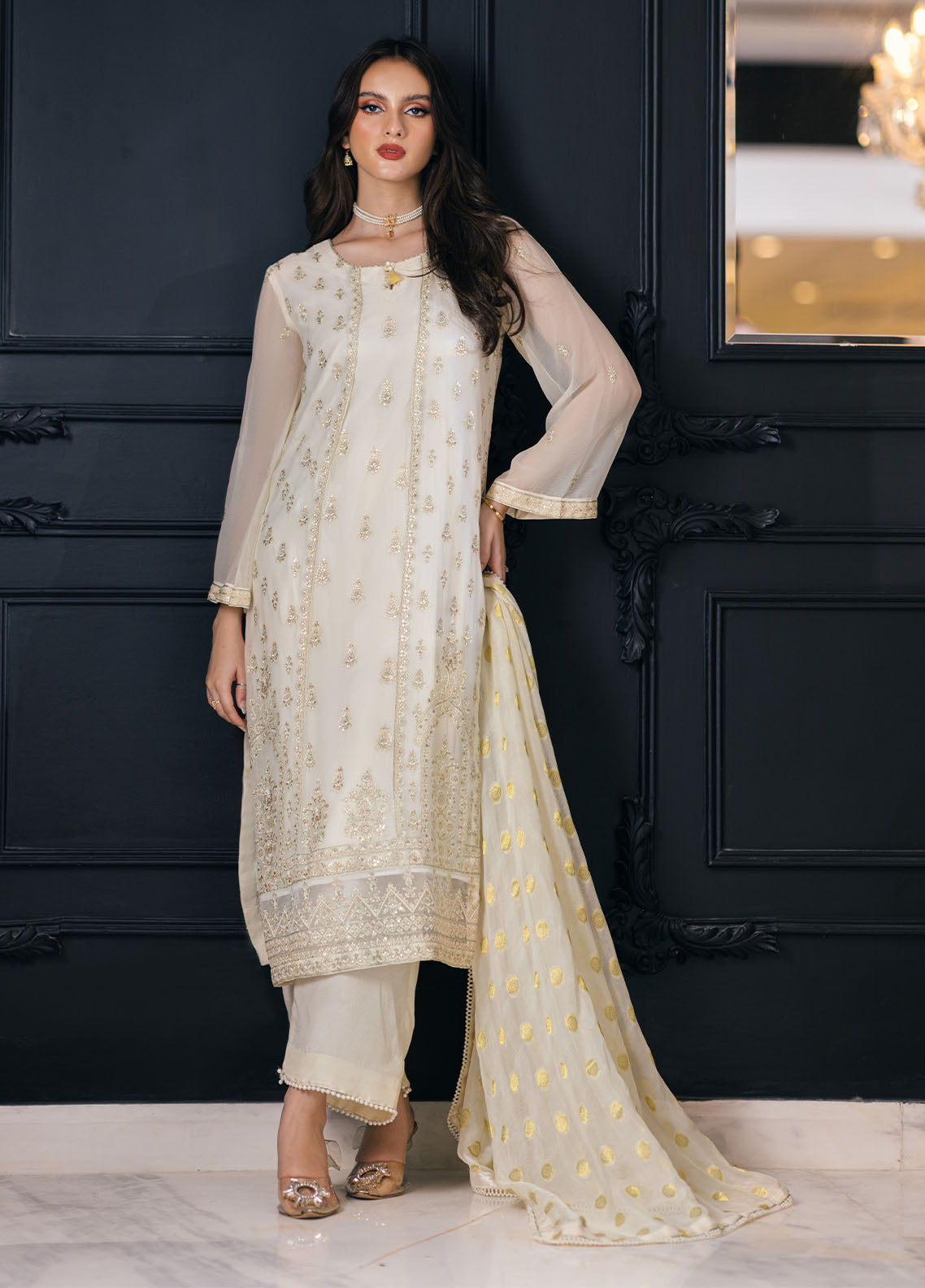 SAH-1008 Irene - Ella Formals | Unstitched | Kurti