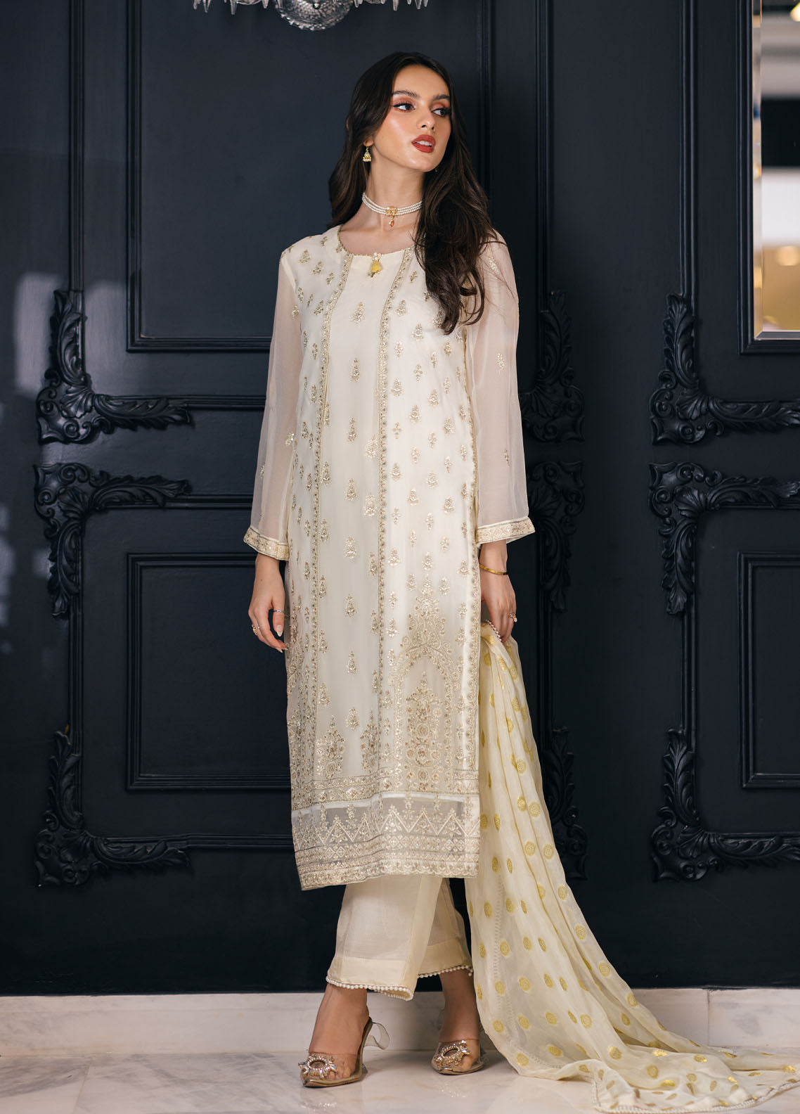 SAH-1008 Irene - Ella Formals | Unstitched | Kurti