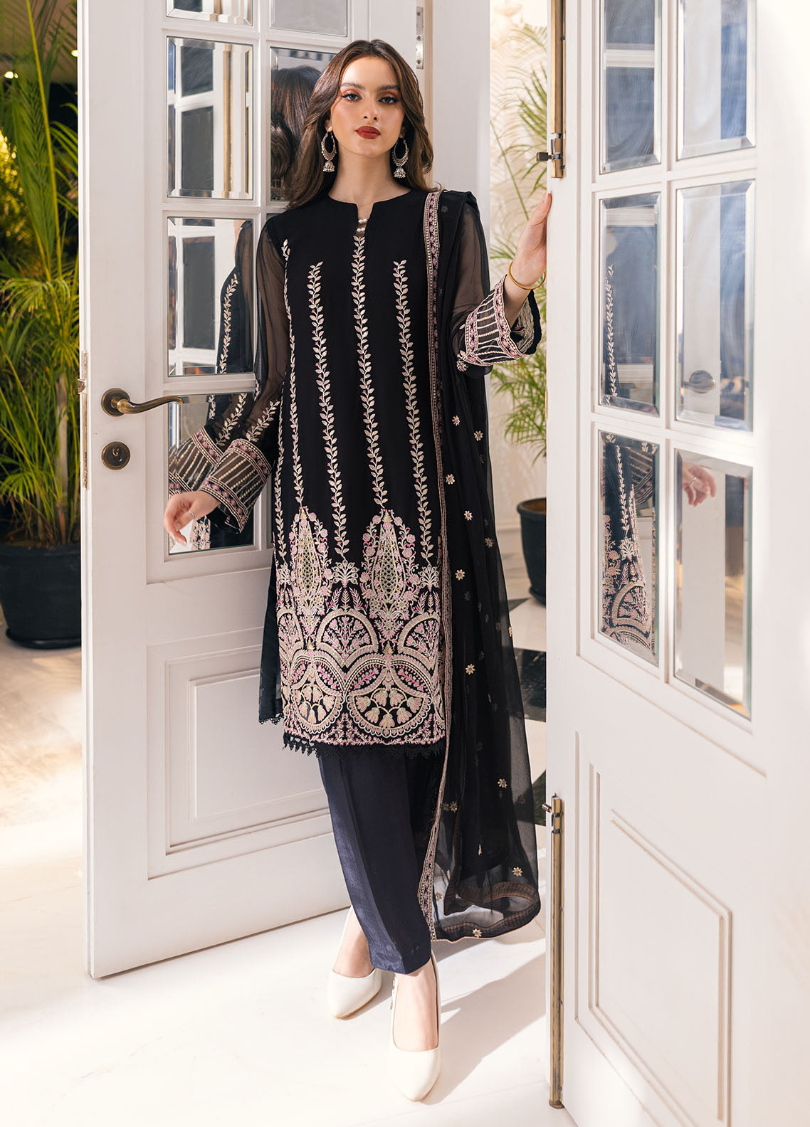 SAH-1009 Charlotte - Ella Formals | Unstitched | 3 Piece