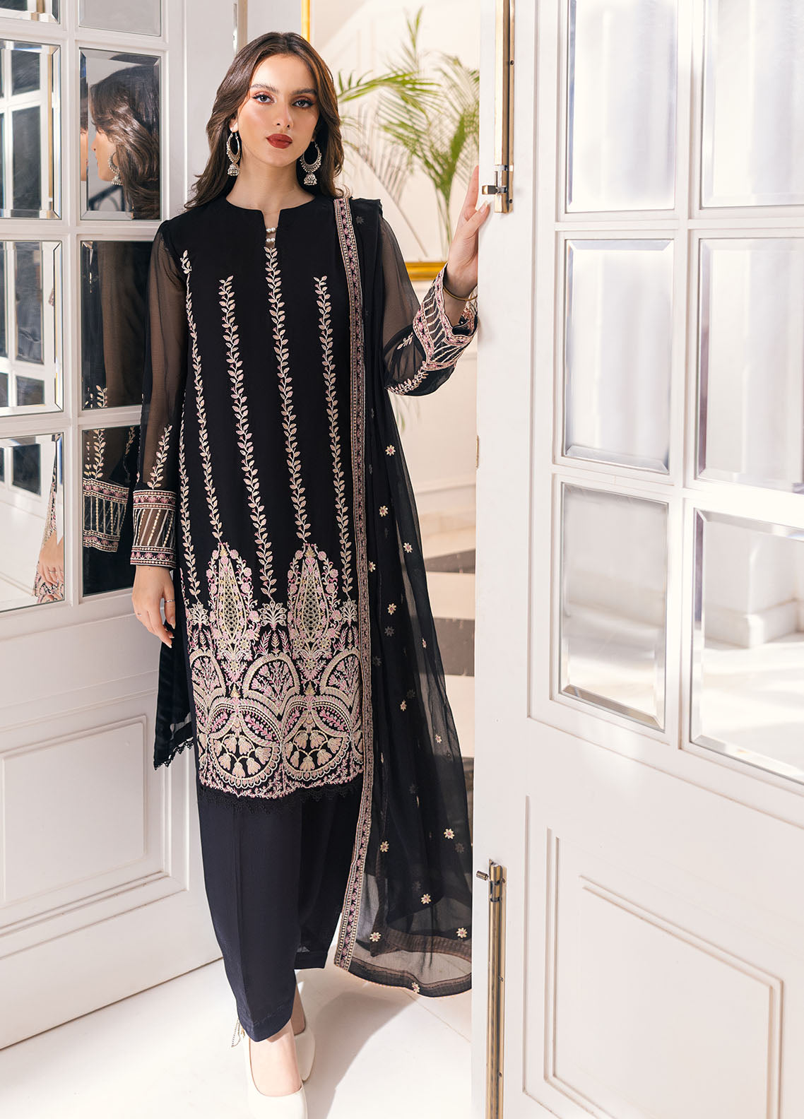 SAH-1009 Charlotte - Ella Formals | Unstitched | 3 Piece
