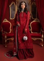KD-1105 Crimson - Khawab Deeda | Unstitched | 4 Piece
