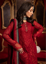 KD-1105 Crimson - Khawab Deeda | Unstitched | 4 Piece