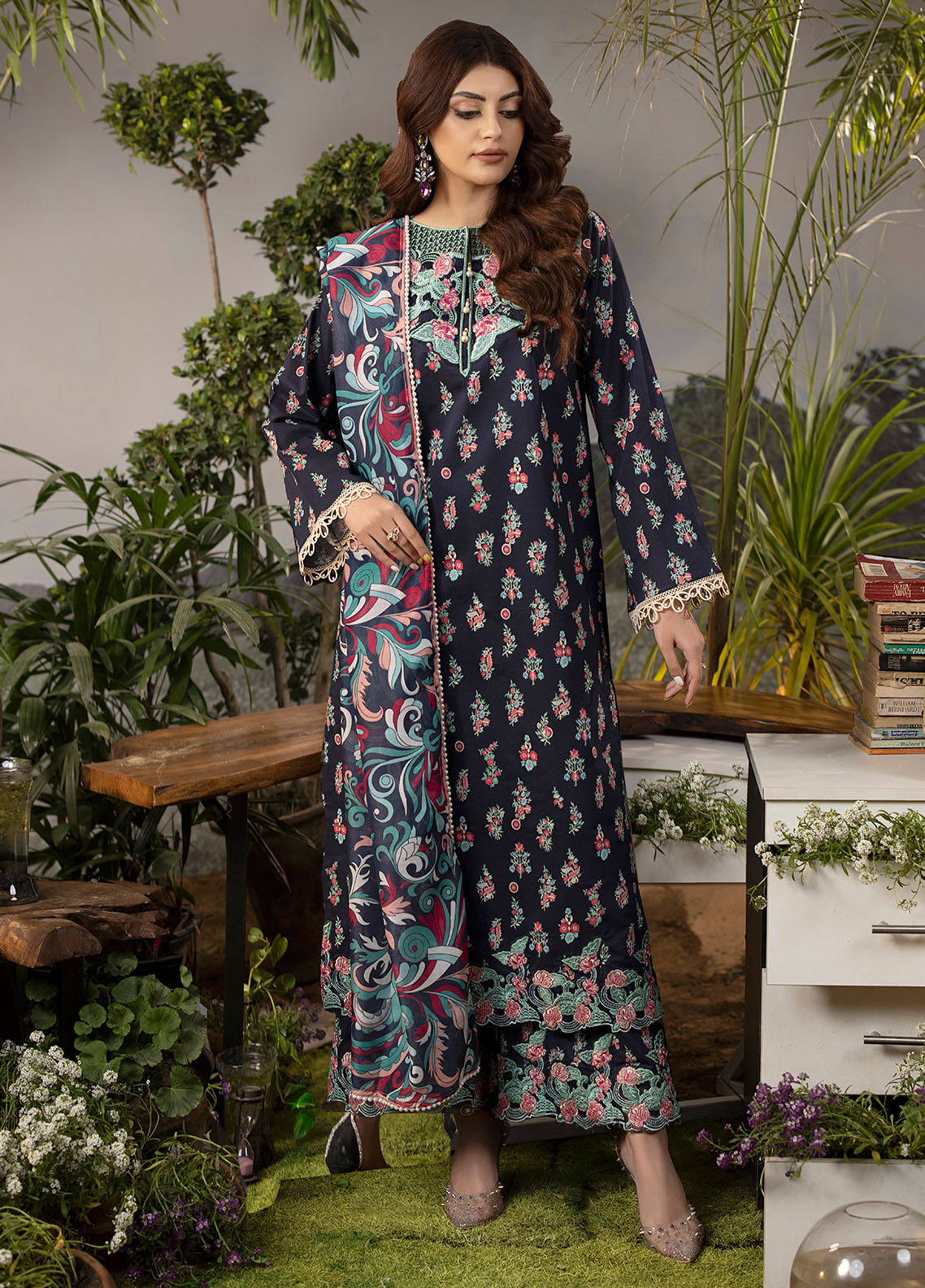 CT-9006 Regal Glow - Mehr | Unstitched | 3 Piece