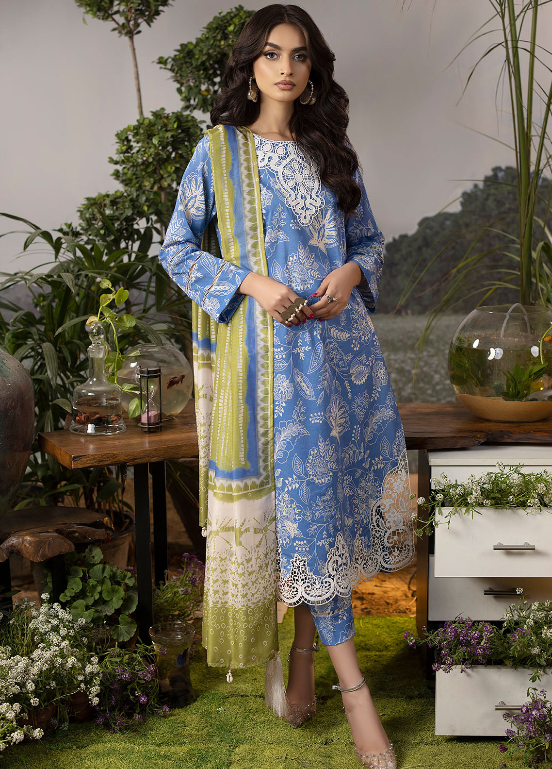 CT-9007 Azure Zest - Mehr | Unstitched | 3 Piece