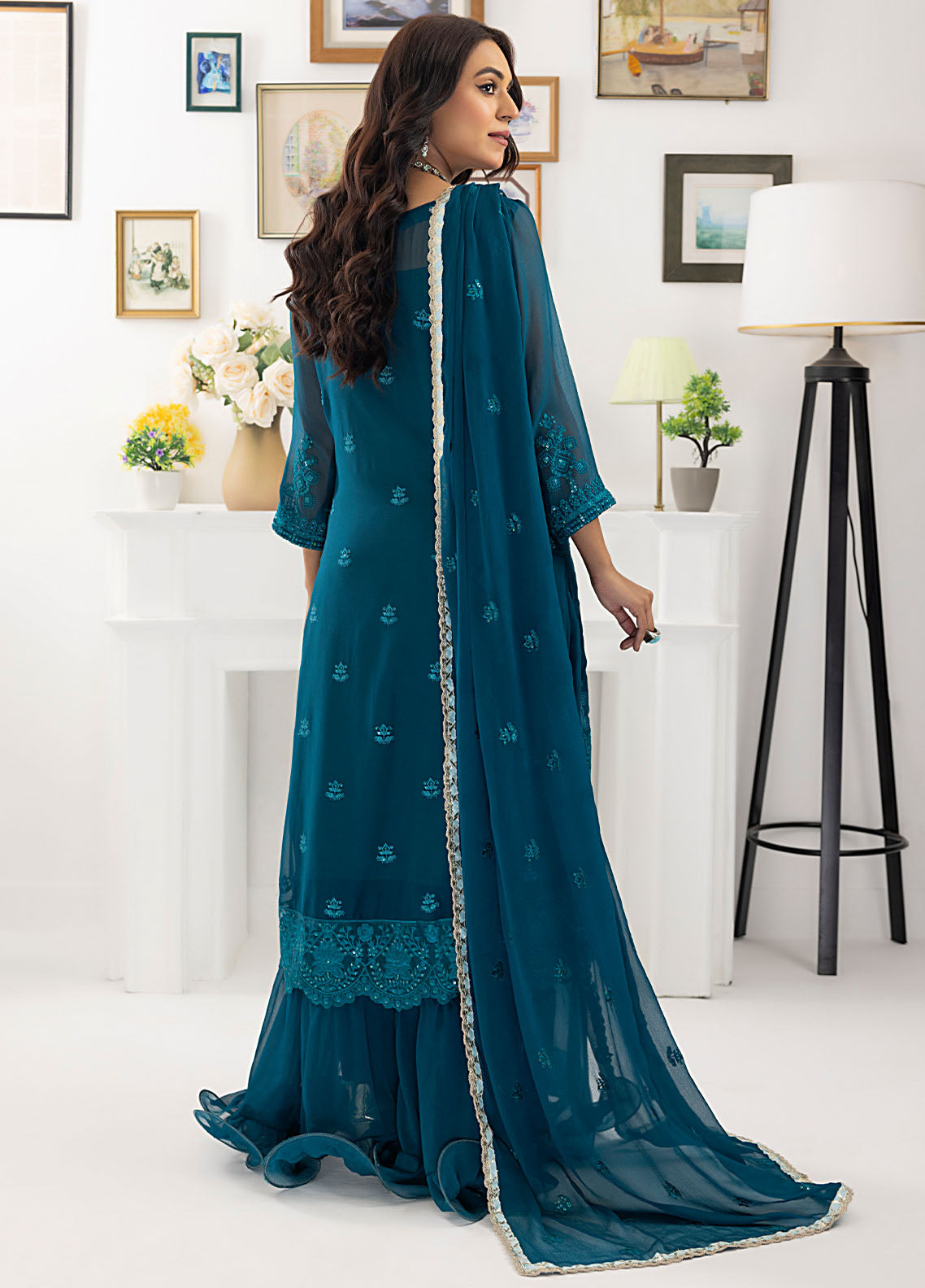 SAH-1012 - Ella Formals | Unstitched | 3 Piece