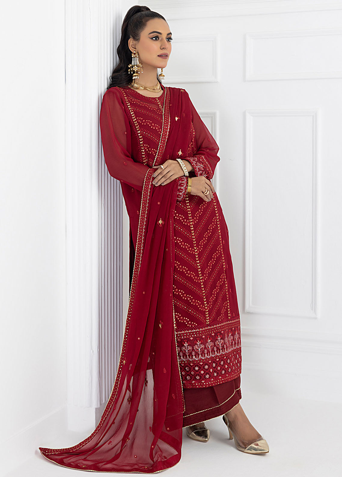 SAH-1016 - Ella Formals | Unstitched | 3 Piece