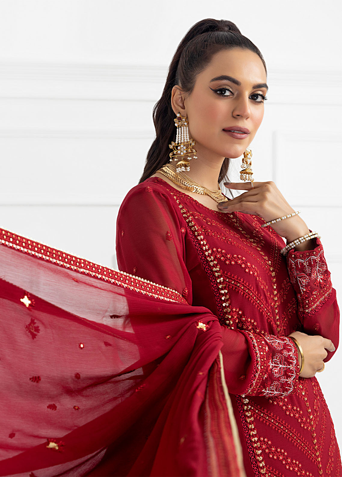SAH-1016 - Ella Formals | Unstitched | 3 Piece