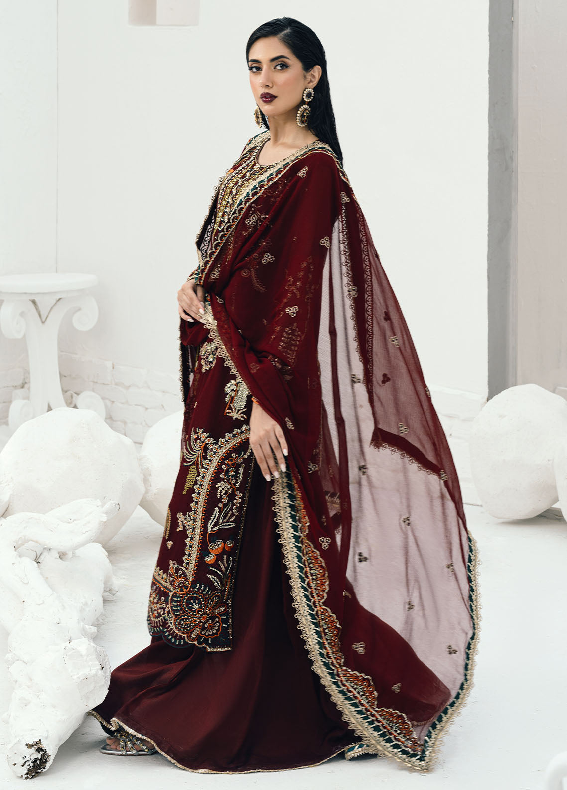 CT-140002 Rouge - Savoir | Unstitched | 3 Piece
