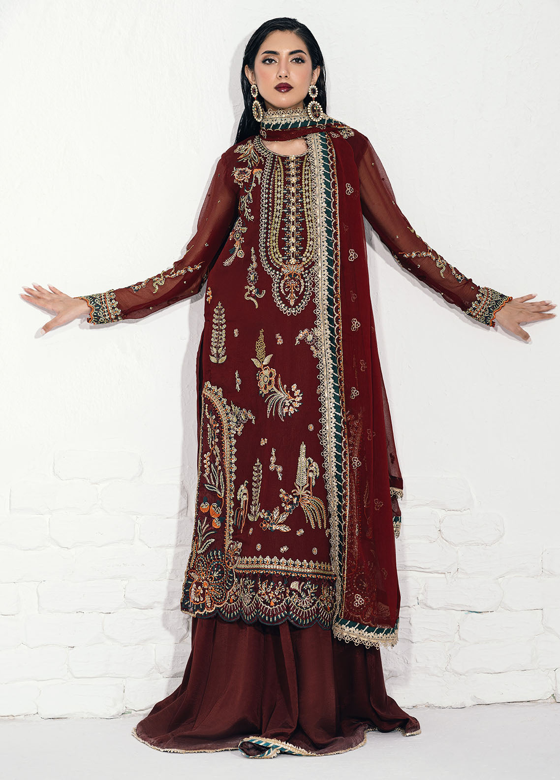 CT-140002 Rouge - Savoir | Unstitched | 3 Piece