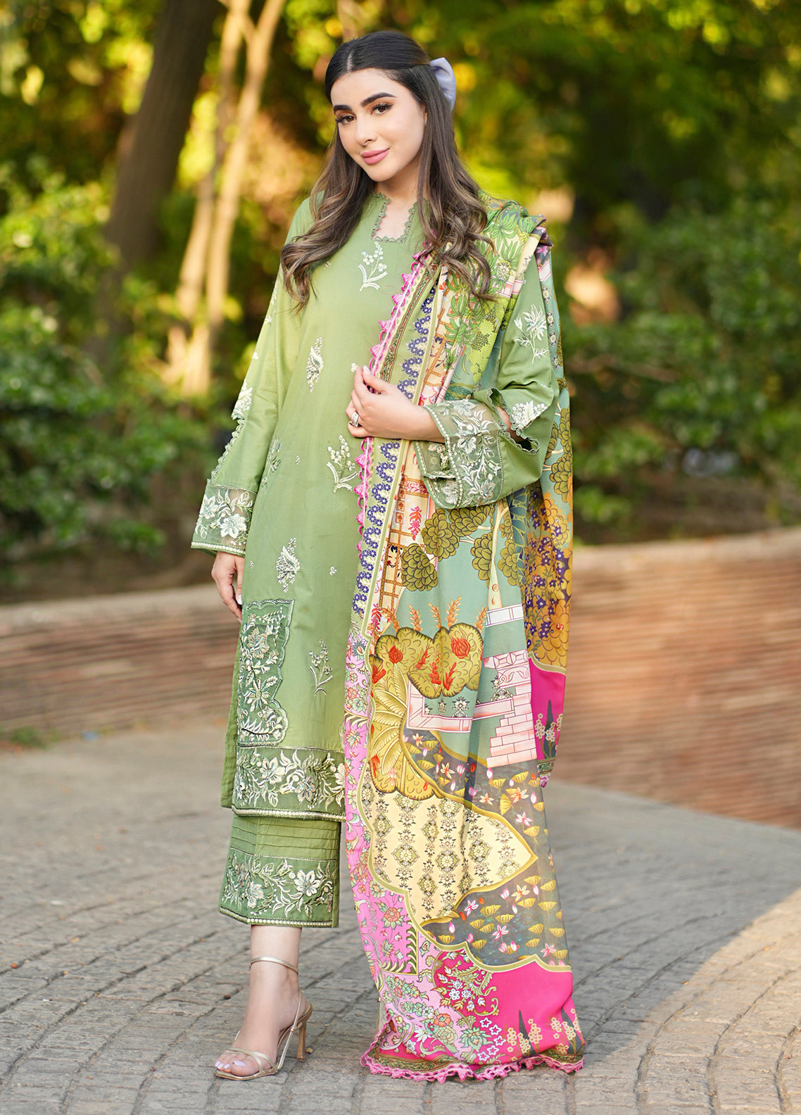 CT-11004 Sage - Sera | Unstitched | 3 Piece