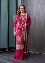 TSG-07 Merlot - There She Glows | Unstitched | 3 Piece