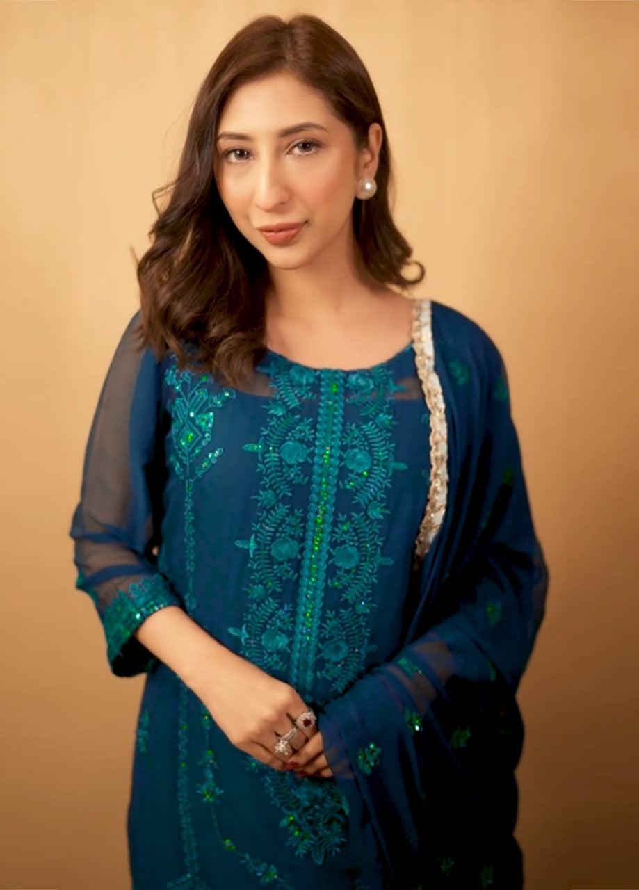 SAH-1012 - Ella Formals | Unstitched | 3 Piece